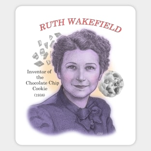 Ruth Wakefield, Inventor of the Chocolate Chip Cookie Sticker